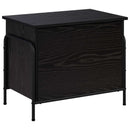 Opbevaringskasse Sort eg 80 x 40 x 49,5 cm Konstrueret træ