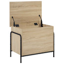 Opbevaringskasse Sonoma-eg 80 x 40 x 49,5 cm Konstrueret træ