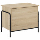 Opbevaringskasse Sonoma-eg 80 x 40 x 49,5 cm Konstrueret træ