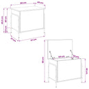 Opbevaringskasse Gammelt træ 80 x 40 x 49,5 cm Konstrueret træ