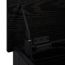 Opbevaringskasse Sort eg 80 x 40 x 49,5 cm Konstrueret træ