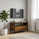 TV-skab 67,5 x 33 x 50 cm Røget eg Konstrueret træ
