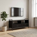 TV-skab 67,5 x 33 x 50 cm Sort eg Konstrueret træ