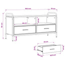 TV-skab 67,5 x 33 x 50 cm Gammelt træ Konstrueret træ