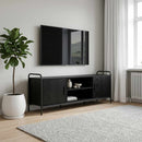 TV-skab 133 x 33 x 50 cm Sort eg Konstrueret træ