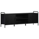 TV-skab 133 x 33 x 50 cm Sort eg Konstrueret træ