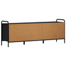 TV-skab 133 x 33 x 50 cm Sort eg Konstrueret træ