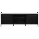 TV-skab 133 x 33 x 50 cm Sort eg Konstrueret træ