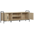 TV-skab 133 x 33 x 50 cm Sonoma-eg Konstrueret træ