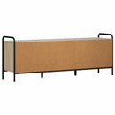 TV-skab 133 x 33 x 50 cm Sonoma-eg Konstrueret træ