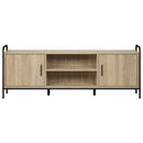 TV-skab 133 x 33 x 50 cm Sonoma-eg Konstrueret træ
