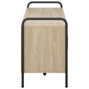 TV-skab 133 x 33 x 50 cm Sonoma-eg Konstrueret træ
