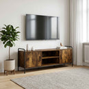 TV-skab 133 x 33 x 50 cm Røget eg Konstrueret træ