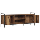 TV-skab 133 x 33 x 50 cm Gammelt træ Konstrueret træ