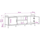 TV-skab 133 x 33 x 50 cm Gammelt træ Konstrueret træ