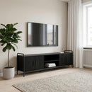 TV-skab 167,5 x 33 x 50 cm Sort eg Konstrueret træ