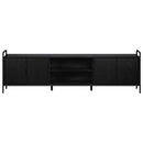 TV-skab 167,5 x 33 x 50 cm Sort eg Konstrueret træ