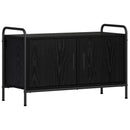 TV-skab 79,5 x 33 x 50 cm Sort eg Konstrueret træ