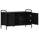 TV-skab 79,5 x 33 x 50 cm Sort eg Konstrueret træ