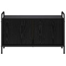 TV-skab 79,5 x 33 x 50 cm Sort eg Konstrueret træ