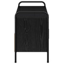TV-skab 79,5 x 33 x 50 cm Sort eg Konstrueret træ