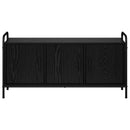 TV-skab 79,5 x 33 x 50 cm Sort eg Konstrueret træ