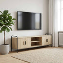 TV-skab 146 x 33 x 50 cm Sonoma-eg Konstrueret træ