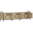 TV-skab 146 x 33 x 50 cm Sonoma-eg Konstrueret træ