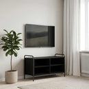 TV-skab 140 x 39,5 x 50 cm Sort eg Konstrueret træ