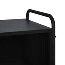 TV-skab 140 x 39,5 x 50 cm Sort eg Konstrueret træ