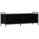 TV-skab 140 x 39,5 x 50 cm Sort eg Konstrueret træ
