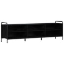 TV-skab 140 x 39,5 x 50 cm Sort eg Konstrueret træ