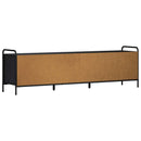 TV-skab 140 x 39,5 x 50 cm Sort eg Konstrueret træ