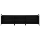 TV-skab 140 x 39,5 x 50 cm Sort eg Konstrueret træ