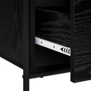 Sideboard Sort eg 97 x 33 x 81 cm Konstrueret træ