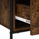 Sideboard Røget eg 97 x 33 x 81 cm Konstrueret træ