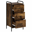 Sideboard Røget eg 97 x 33 x 81 cm Konstrueret træ