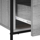 Sideboard Grå Sonoma 97 x 33 x 81 cm Konstrueret træ