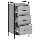 Sideboard Grå Sonoma 97 x 33 x 81 cm Konstrueret træ