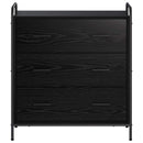 Sideboard Sort eg 97 x 33 x 81 cm Konstrueret træ