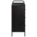 Sideboard Sort eg 97 x 33 x 81 cm Konstrueret træ