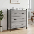 Sideboard Grå Sonoma 97 x 33 x 81 cm Konstrueret træ