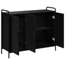Sideboard Sort eg 97 x 33 x 81 cm Konstrueret træ