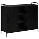 Sideboard Sort eg 97 x 33 x 81 cm Konstrueret træ