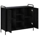 Sideboard Sort eg 97 x 33 x 81 cm Konstrueret træ