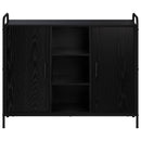 Sideboard Sort eg 97 x 33 x 81 cm Konstrueret træ