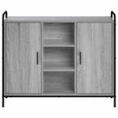 Sideboard Grå Sonoma 97 x 33 x 81 cm Konstrueret træ