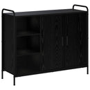 Sideboard Sort eg 97 x 33 x 81 cm Konstrueret træ
