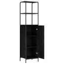 Highboard Sort eg 40 x 33 x 161 cm Konstrueret træ