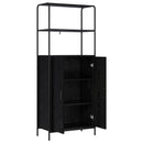 Highboard Sort eg 40 x 33 x 161 cm Konstrueret træ